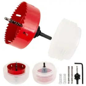 Ma10017 Mazing 1/4 Inch Hole Saw Dust Bowl Kit 4.25 Recessed Lighting Cutter Duct Metal