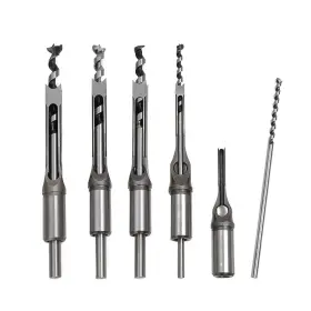 Mcopkrmo 657390369189 Woodworking Square Hole Mortise Drill Bit 5pcs Hss Mortising Chisel Bits Mor