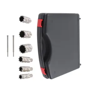 1944954 Menbager 6 Piece Annular Cutter Set Universal Shank 2 Inch Depth Hss Magnetic Drill Bits