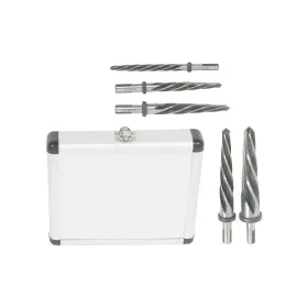 1950122 Menbager Hss M2 5 Pack 3/8 Inch 1/2 5/8 3/4 1 Taper Chucking Reamer Drill Bit Set