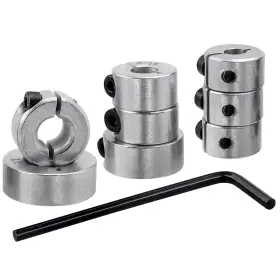 Me24us-0608gy Mesee 8 Pieces Drill Bit Depth Stop Collar Rings Split Ring Limiter