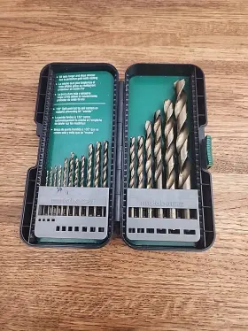 115136m Metabo Hpt Gold Oxide Twist Drill Bit Set - 17 Piece