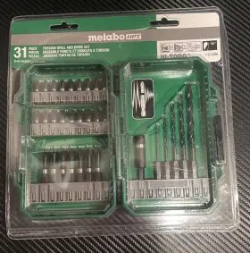 115743m Metabo Hpt 31-piece Torsion Drill And Drive Bit Set New