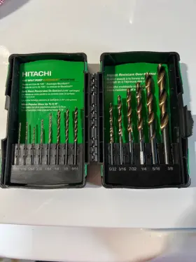 728081 Metabo Hpt Hitachi 14 Piece Split Point Black Shield Drill Bit Set With Case