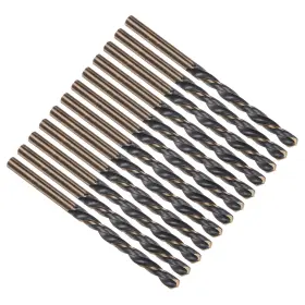 4341 Metallixity 639664228538 12pcs Jobber Drill Bits 4.2mm Black Nitride Gold Titanium Coated Hss