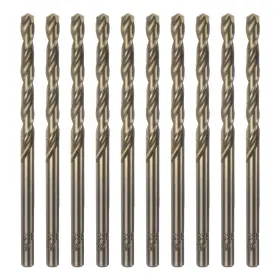 Metallixity 649603621047 10 Set Cobalt Jobber Drill Bits 4.1mm For Hard Metal Wood Plastic
