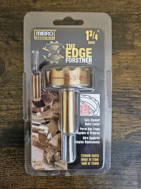 269131 Mibro 1-3/4 Inch Forstner Wood Boring Bit The Edge Titanium Nitride Coated