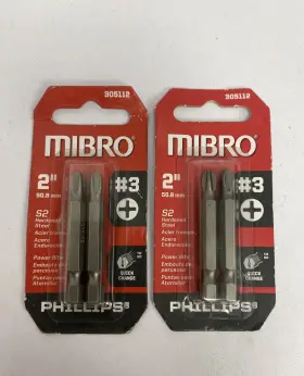 305112 Mibro 2 Inch Philips Bit - Lot Of