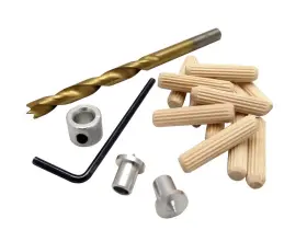 Milescraft 737888533800 5338 Dowel Kit 5/16in - Includes Brad Point Drill Bit Fluted Wooden Pi