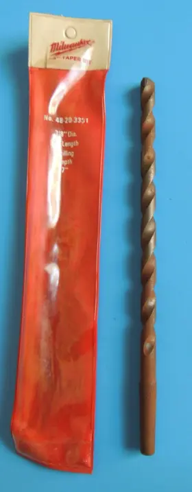 48-20-3381 Milwaukee 045242101214 Inch A Taper Percussion Carbide Tip Hammer Bit 3/8 X 9