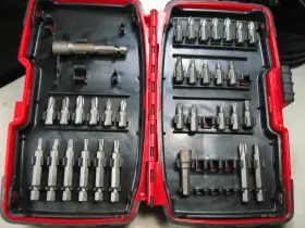 Milwaukee 045242343935 Hex Insert Bit Set With Case Partial