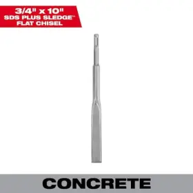Milwaukee 045242484720 3/4 Inch X 10 Sledge Sds-plus Flat Chisel