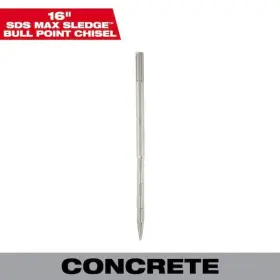 Milwaukee 045242484737 16 Inch Sledge Sds-max Bull Point Chisel