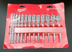 48-27-1520 Milwaukee 045242521838 13 Piece Flat Boring Bit Set