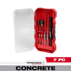 Milwaukee 045242749928 Carbide Hammer Drill Concrete Screw Installation Kit 7-piece