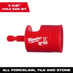 Milwaukee 045242850822 Tool 1-1/4 Inch Diamond Max Hole Saw Bit
