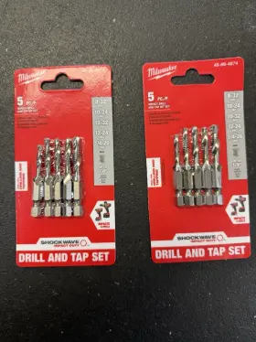 48-89-4874 Milwaukee 045242860401 2 5 Piece Impact Drill And Tap Bit Set