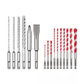 Milwaukee 313017678651 4-cutter Sds Plus Carbide Drill Bits With Flat And Bull Point Chisel Shockwave C