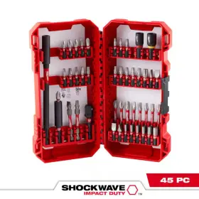 Milwaukee 313044576524 Shockwave Impact Duty Alloy Steel Screw Driver Bit Set 45-piece