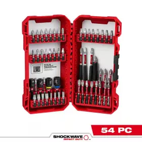 Milwaukee 313087410489 Shockwave Impact-duty Alloy Steel Screw Driver Bit Set 54-piece