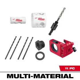 Milwaukee 313099914906 Door Lock Installation Hole Saw Set Bi-metal Dozer Drill Tool Kit