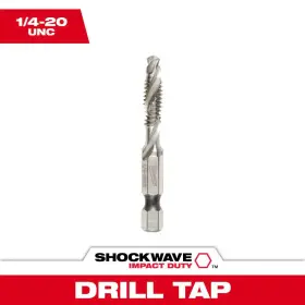 Milwaukee 313101267211 Shockwave 1/4-20 Unc Steel Impact Rated Drill Tap Bit