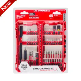 Milwaukee 313103932919 Shockwave Impact Duty Alloy Steel Screw Driver Bit Set 45-piece