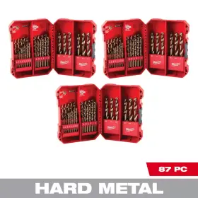 Milwaukee 313105241217 Cobalt Red Helix Drill Bit Set For Drivers 87-piece