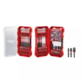 Milwaukee 313114460449 Shockwave Impact-duty Alloy Steel Screw Driver Bit Set With Socket Adapter 103