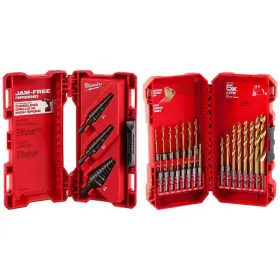 Milwaukee 445000186119 Black Oxide Step Drill Bit Set With Shockwave Impact Duty Titanium