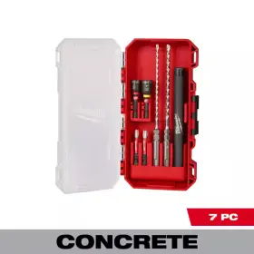 Milwaukee 445026965941 1/4 Inch X 5/32 Carbide Tip Sds-plus Concrete Screw Drill And Bit Kit 7-piec