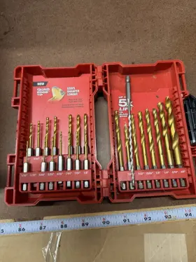 Milwaukee 445039581589 New Shockwave Impact Duty Titanium Drill Bit Set - 21 Piece
