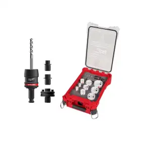 Milwaukee 445052032082 5 Pc 7/16 In Quik-lok Hole Saw Arbor Set With 12pc Dozer Gp Kit