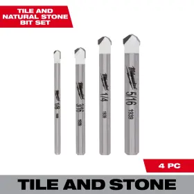 48-20-8998 Milwaukee 4472101 1/2 Inch Tile And Natural Stone Drill Bits 4-pc. Set Model#