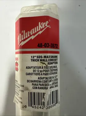 48-03-3572 Milwaukee 12 Inch Sds-max Thick Core Bit Adapter
