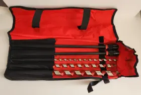 48-13-3000 Milwaukee Drill Auger Bit Set 3-piece Shanks Extension Pouch Storage