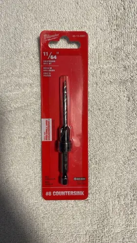 48-13-5001 Milwaukee #8 Countersink With 11/64 Inch High Speed Steel Drill Bit
