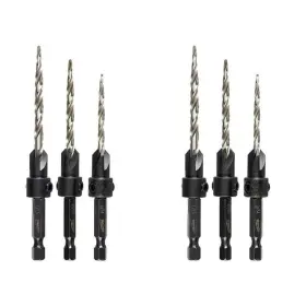 48-13-5003-48-13-5003 Milwaukee Countersink Bit Set #6 #8 #10 For Wood High Speed Steel 6-pcs