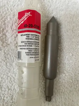 48-20-5199 Milwaukee Centering Pin For 1 1/2 Inch To 6 Thick Wall Core Bits
