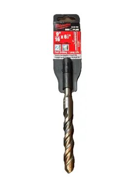 48-20-7481 Milwaukee 9/16 Inch X 4 6-1/2 Sds Plus 2 Cutter Carbide Bit #bb002