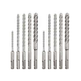 48-20-7498-48-20-7498 Milwaukee 4-cutter Sds-plus Carbide Hammer Drill Bit Kit 10-piece