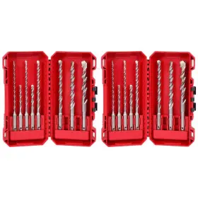 48-20-7673-48-20-7673 Milwaukee 2 Cutter Sds Plus Carbide Hammer Drill Bit Set 16-piece
