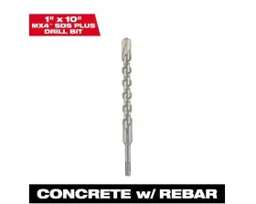 48-20-8340 Milwaukee 1 Inch X10 4-cutter Sds-plus Carbide Drill Bit