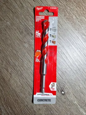 48-20-9030 Milwaukee Carbide Hammer Drill Bit 1/2 Inch X 4 6 Concrete #48-20-9030