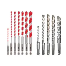 48-20-9057-48-20-7490 Milwaukee Shockwave Carbide Hammer Drill Bit Kit For Concrete/stone And 2-cutter Sds-plus
