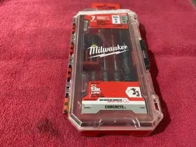 48-20-9097 Milwaukee 7 Pc Sds Concrete Screw Install Kit Model New In Package
