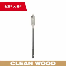 48-27-0501 Milwaukee 6 Pack - Wood Spade Drill Bit 1/2 X Inch