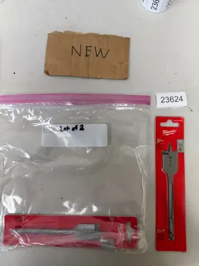 48-27-1001 Milwaukee Flat Boring Bit 1 Inch Lot Of 2