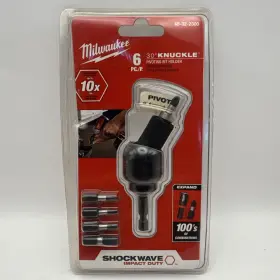 48-32-2300 Milwaukee New 6pc 30 Degree Knuckle Shock Wave Impact Bits