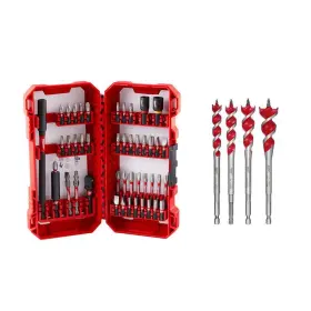 48-32-4023-48-13-0400 Milwaukee Screw Driver Bit Set Impact Duty Alloy Steel Power Tool Accessory Red